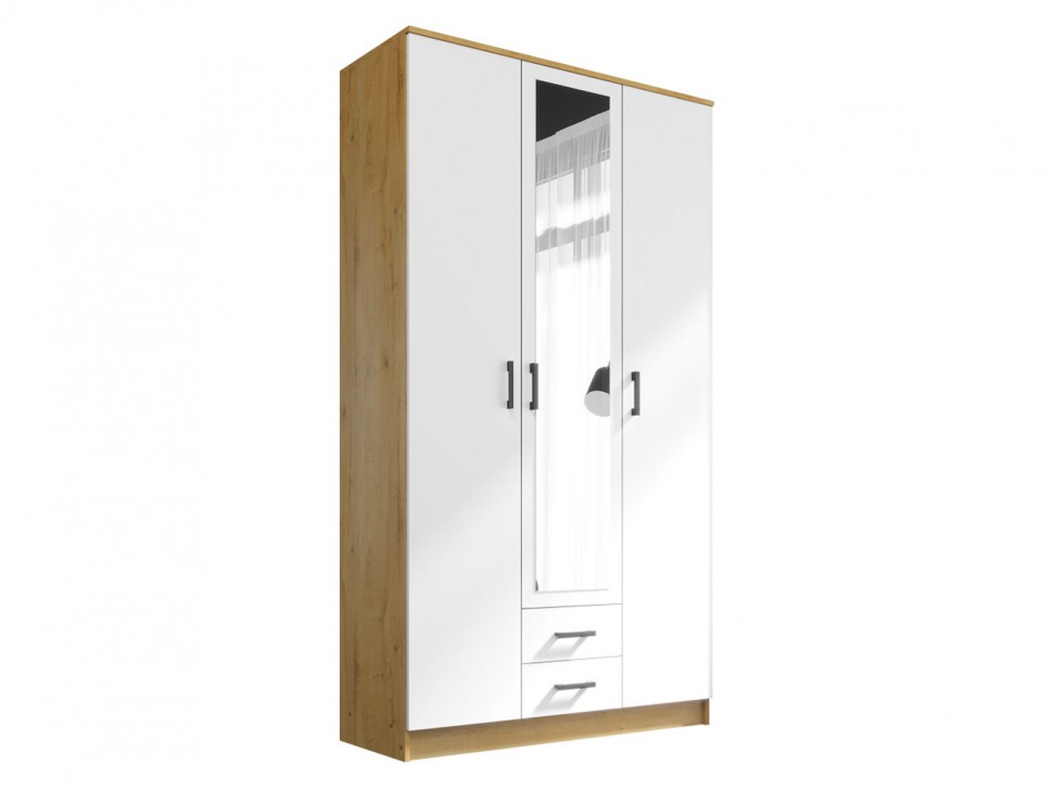 Распашной шкаф Эко Трио с зеркалом