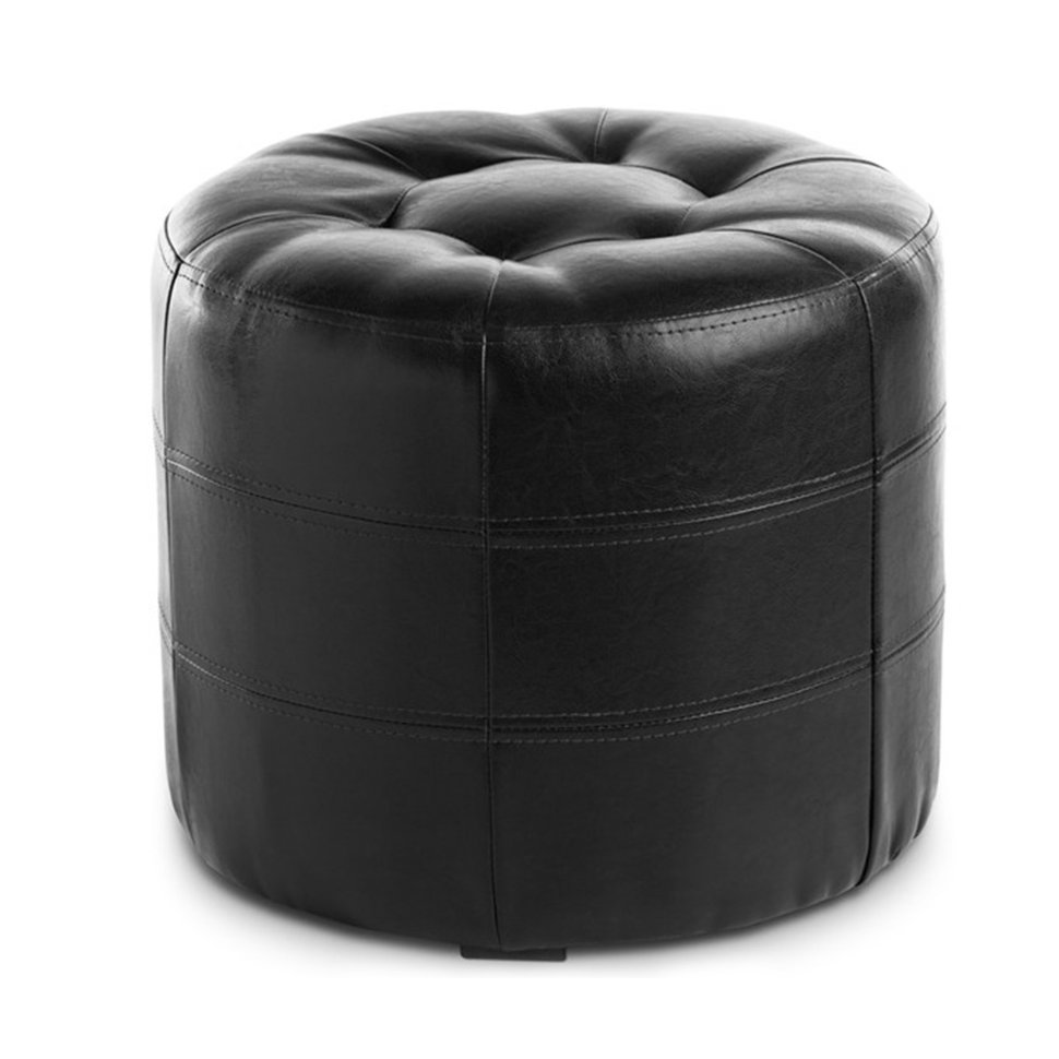 Круглый пуф кожаный ПФ-7