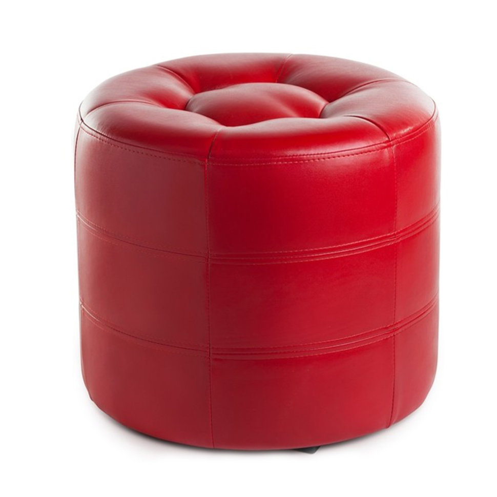Круглый пуф кожаный ПФ-7