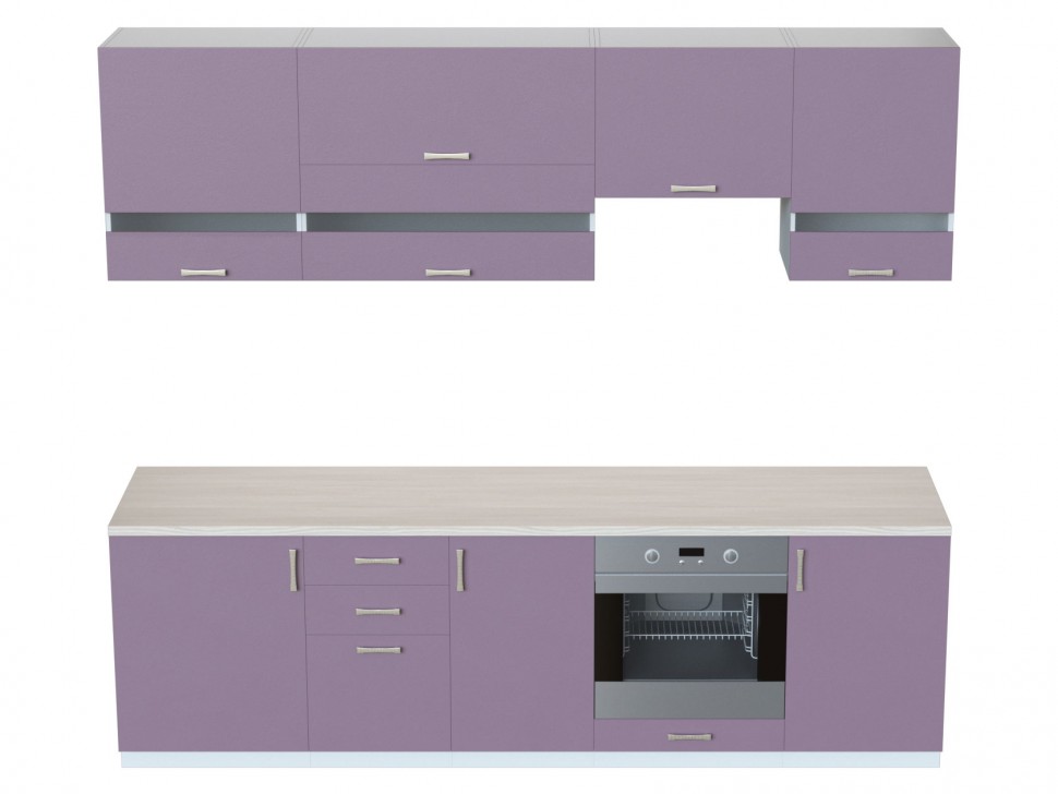 Кухонный гарнитур Кухня Спринг Лаванда 2,6