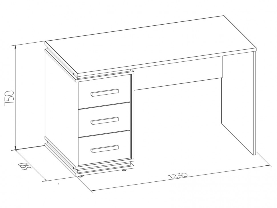 Детский письменный стол Натура 84