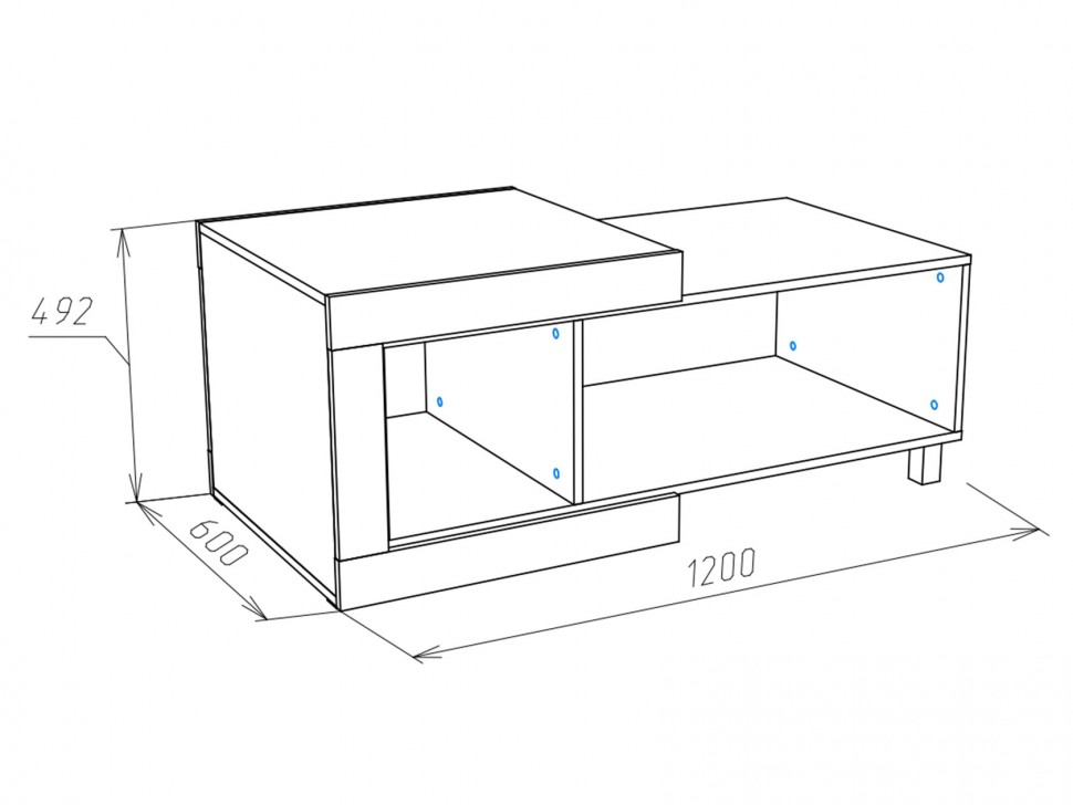Журнальный столик 71280119 ГЕНЕЗИС стол журнальный