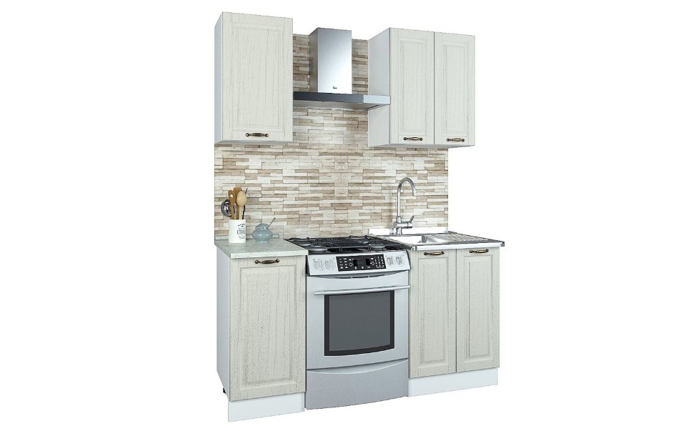 Прямой кухонный гарнитур Кухня Палермо 1 м