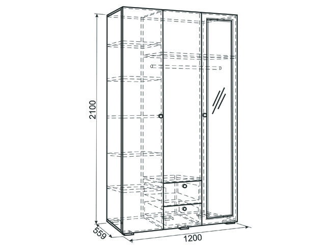 Шкаф детский Гламур
