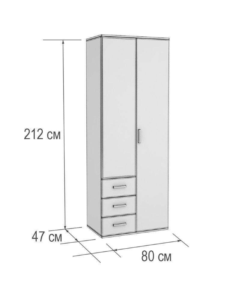 Распашной шкаф Белла