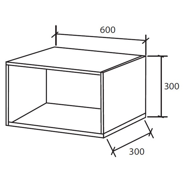 Навесная полка Полка Кубик-2