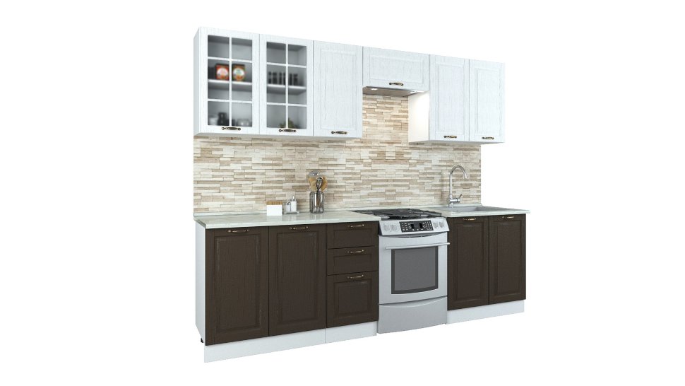 Прямой кухонный гарнитур Кухня Палермо 2,5 м