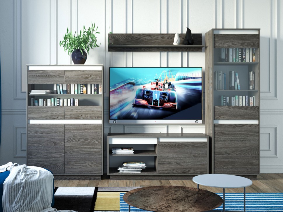 Шкаф-витрина Шкаф-витрина 1 дв. 011.82  Вирджиния