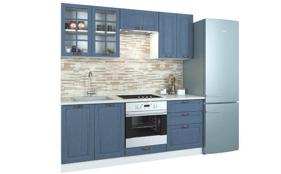 Прямой кухонный гарнитур Кухня Палермо 2 м