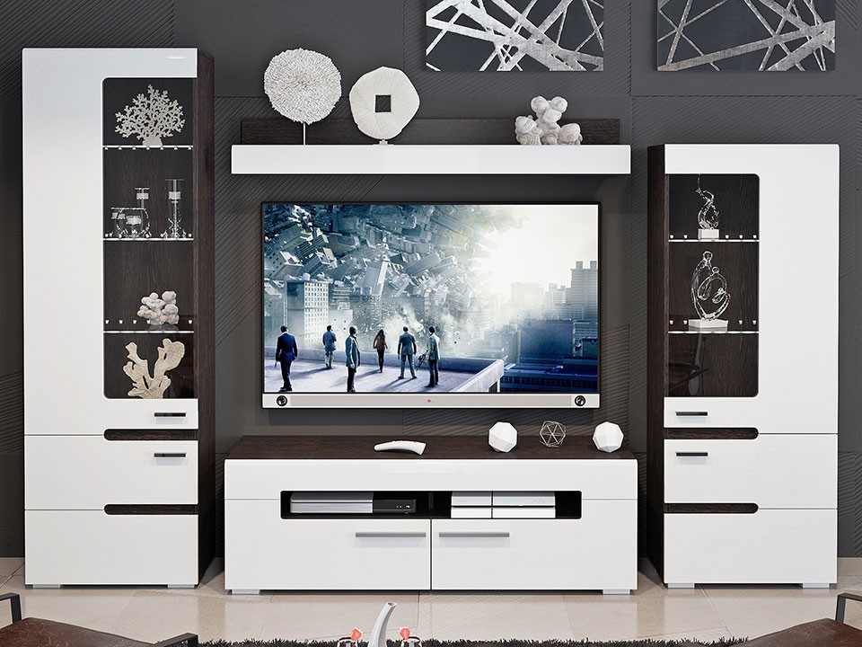 Шкаф-витрина Фьюжн