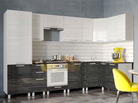 Угловой кухонный гарнитур Титан 320 х 140 см