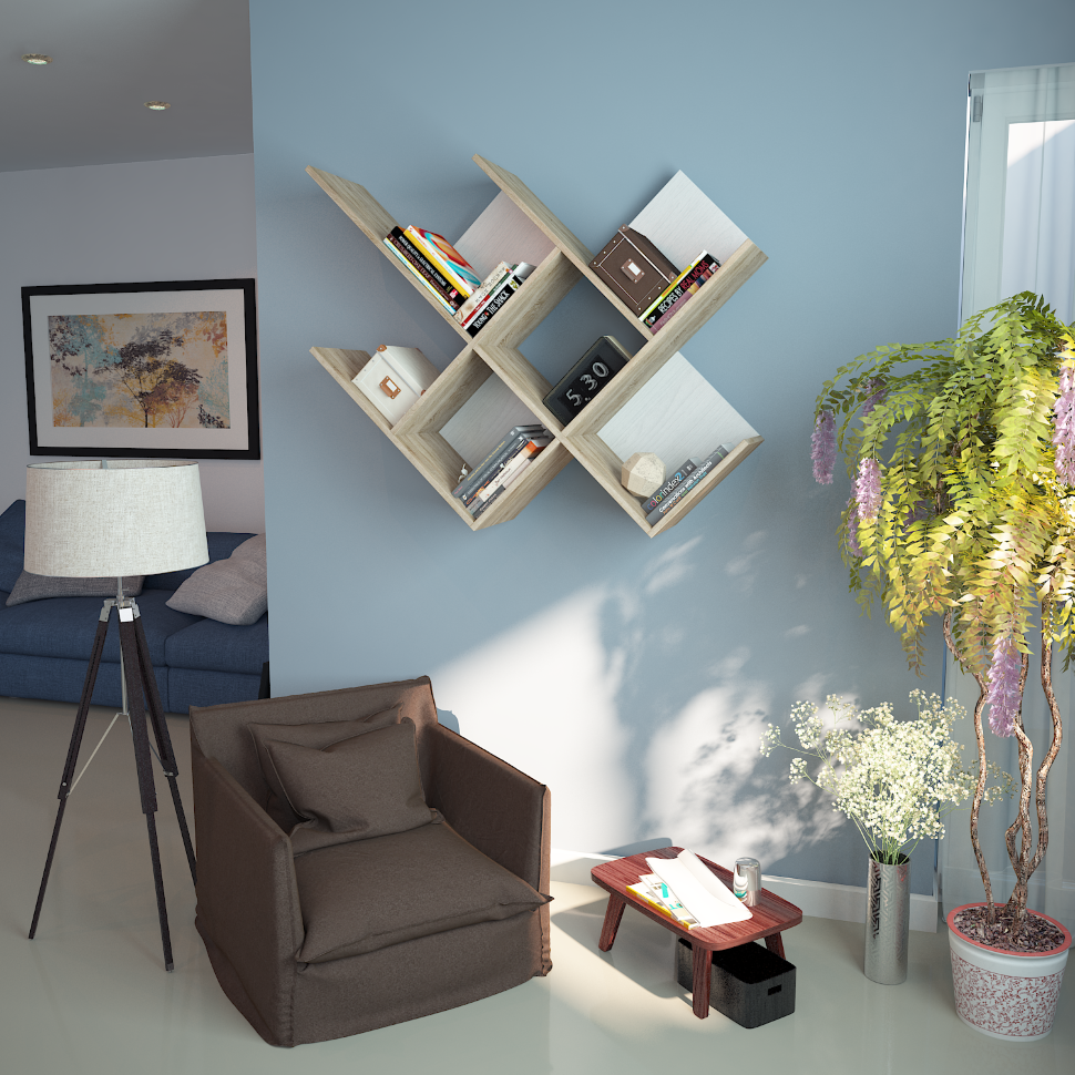 Комплект настенный полок Файн-17