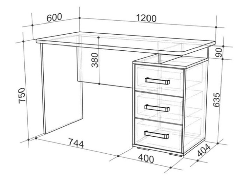 Компьютерный стол Лайт