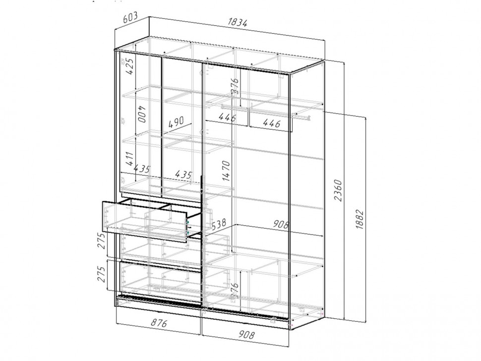 Шкаф-купе Бохо