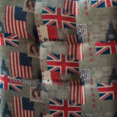 Пуфик мягкий Лотос Fashoin Флаги