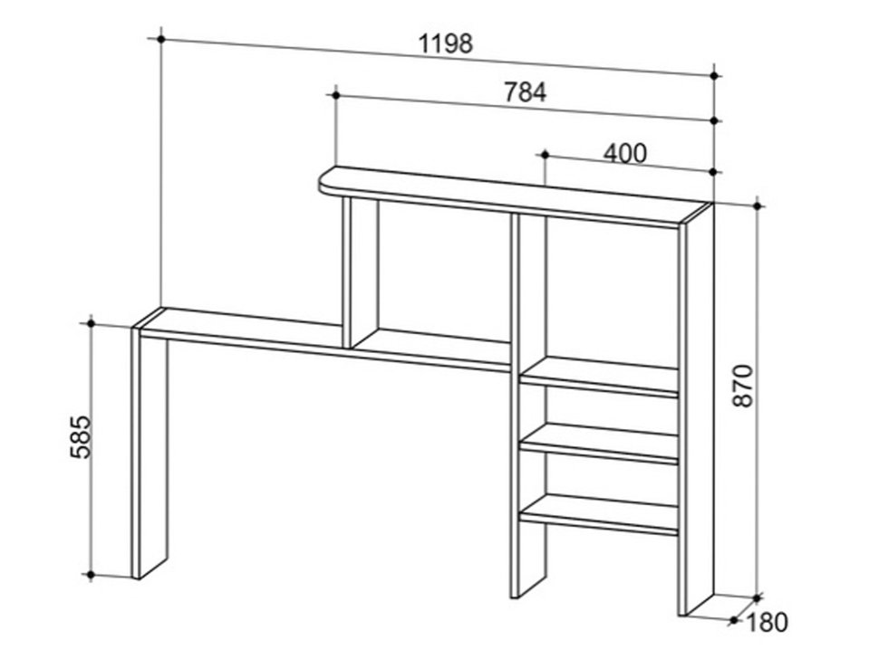 Компьютерный стол SK02P2.3 + PK02S2.3 + FSK1.2.3