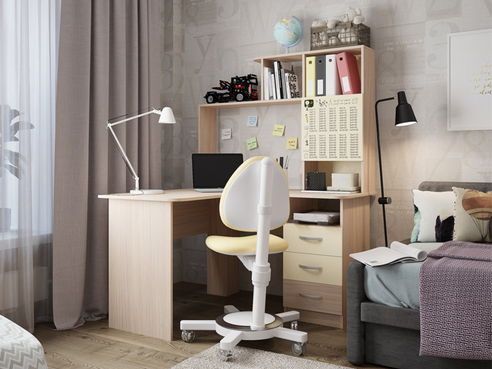 Компьютерный стол SK03P2.3 + PK02S2.3 + FSK1.2.3