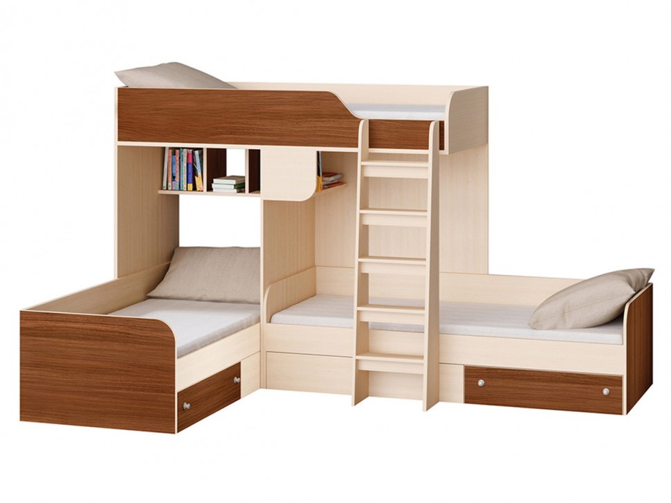 Двухъярусная кровать TRIO-1