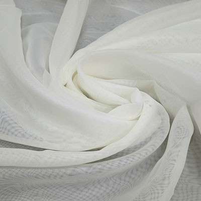Тюль Вуаль сливочный