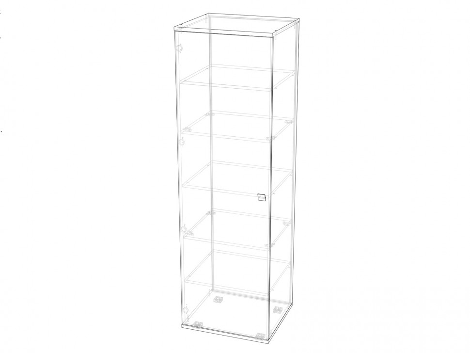 Распашной шкаф Шкаф 1дв Луна