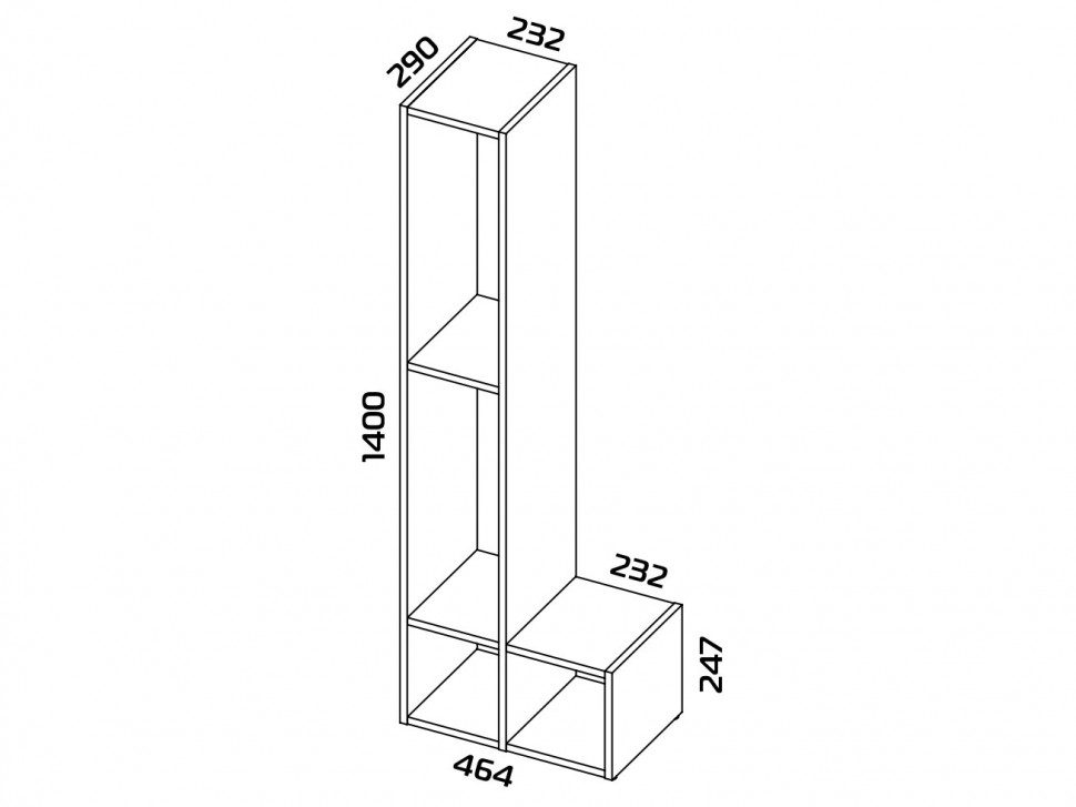 Набор стеллажей Лего ПМ-366.01