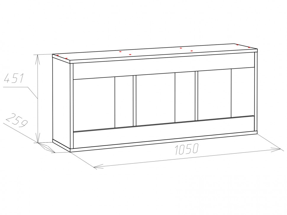 Настенная полка Оксфорд Лайт