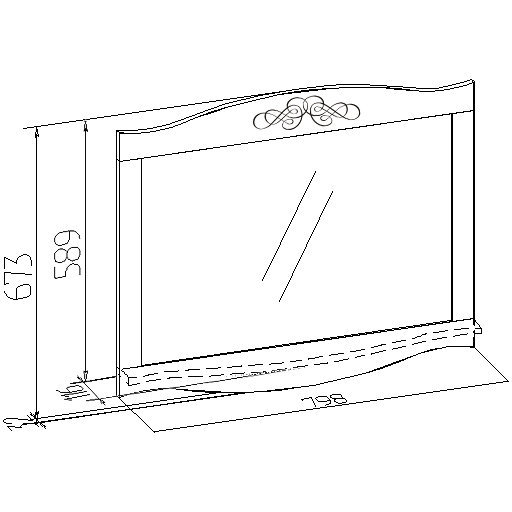 Настенное зеркало ADELE11 Зеркало настенное