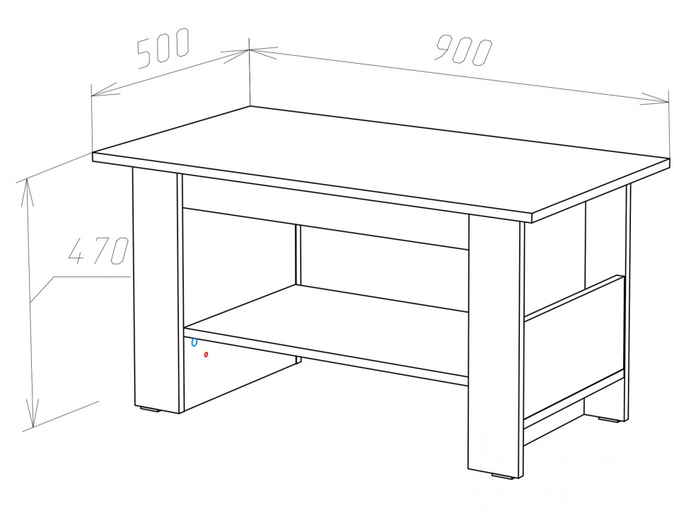 Журнальный столик Стол журнальный Оксфорд Лайт