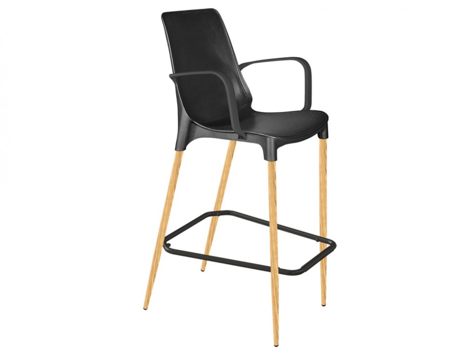 Барный стул с подлокотниками Барный стул Sheffilton SHT-ST76/S69-C