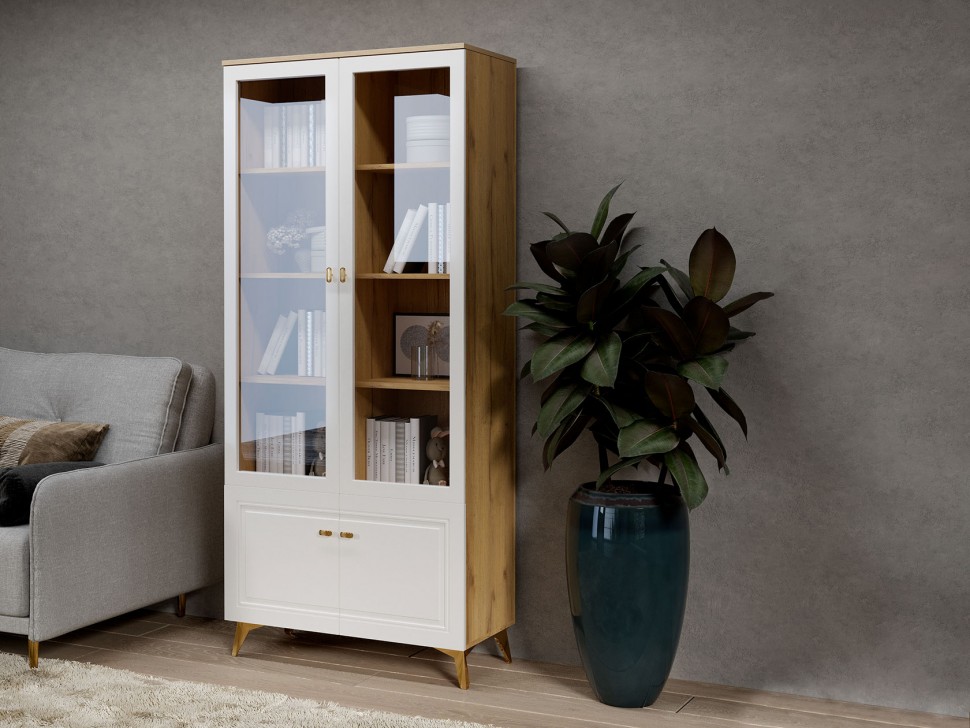 Шкаф-витрина Вега Сапфир 2 двери