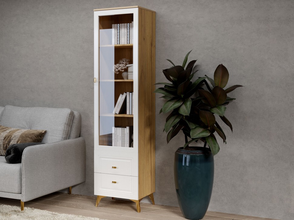 Шкаф-витрина Вега Сапфир 1 дверь