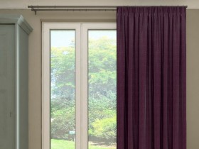 Штора Блэкаут баклажановый