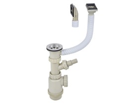 Выпуск с переливом и сифоном Юки S304