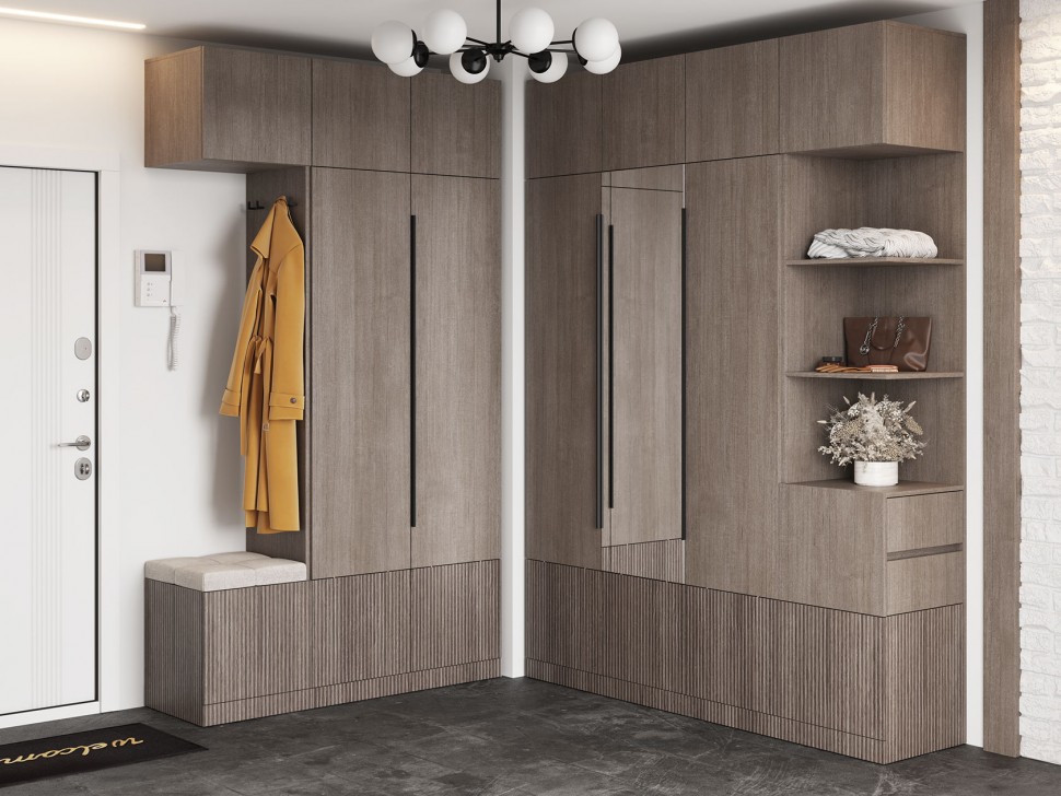 Вешалка с сиденьем КАНТРИ СЖ-001 (с сидушкой)