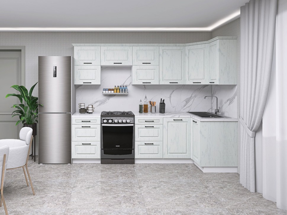 Кухонный гарнитур Грейвуд 270х100 см