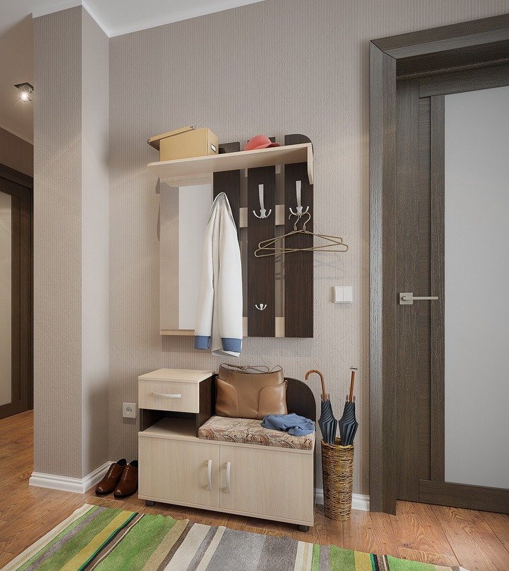 Тумба для обуви в прихожую с сиденьем Аврора