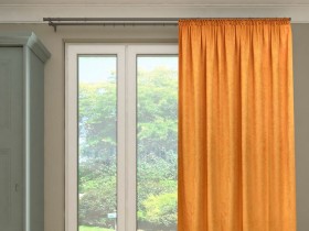 Штора Канвас оранжевый