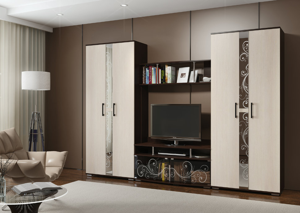 Гостиная Флоренция 2 шкафа