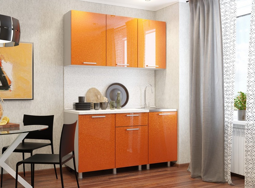 Кухонный гарнитур Блестки 150 см