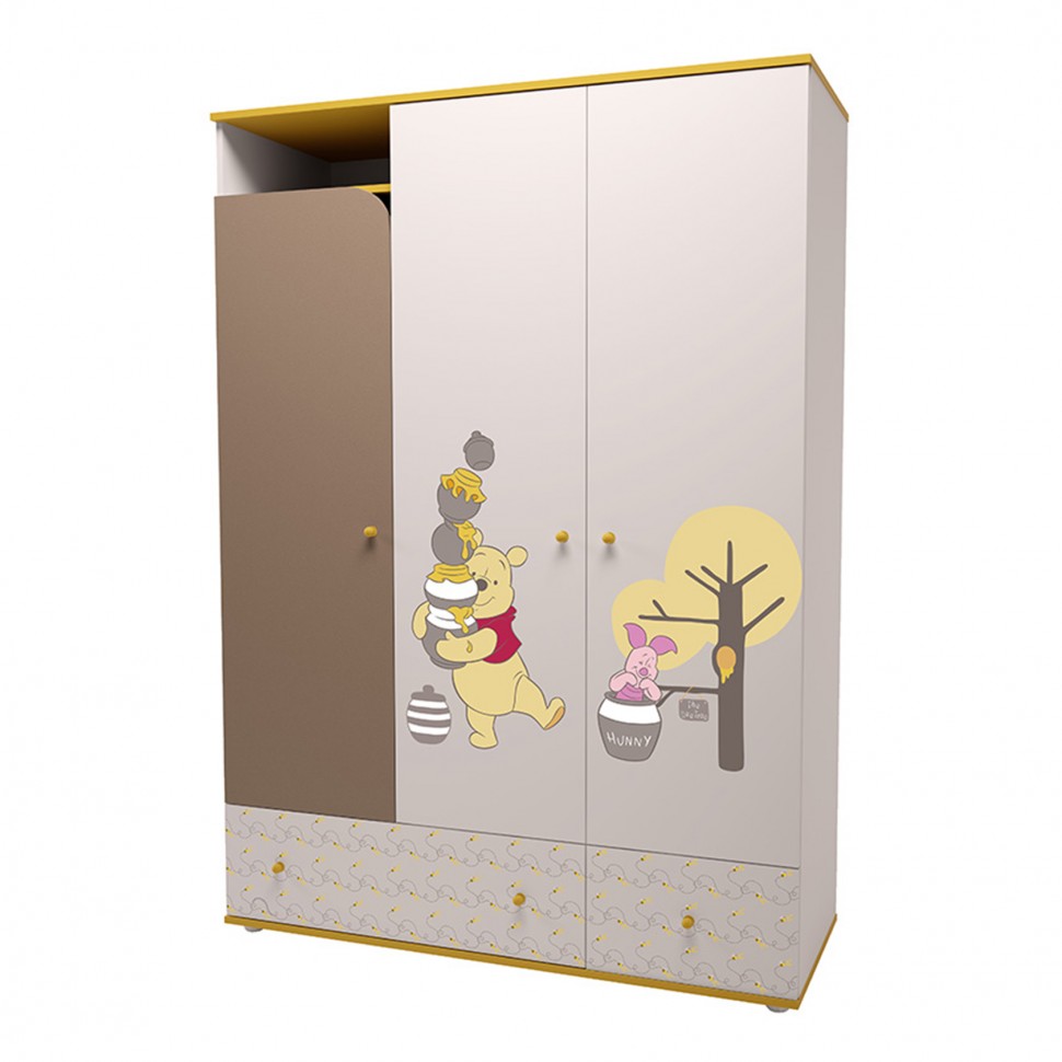 Шкаф детский Шкаф трехсекционный Polini kids Disney baby