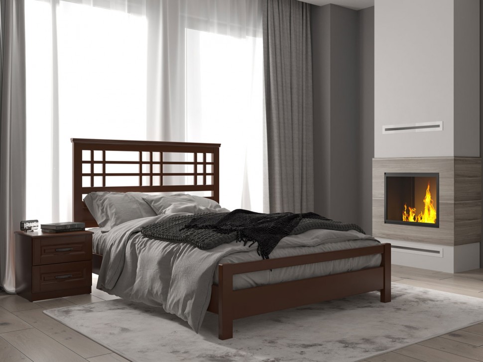 Двуспальная кровать Массив Сосны Британи