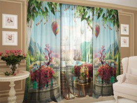 Комплект штор с тюлем Атмосфера полета