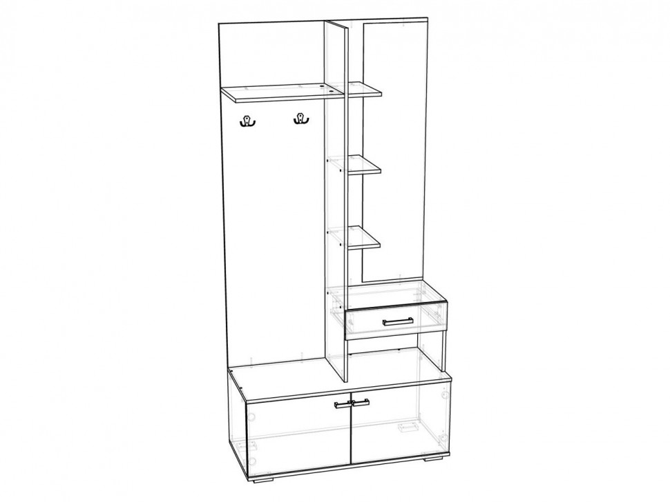 Комплект мебели для прихожей Инес