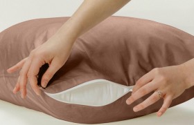 Комплект наволочек Джерси, светло-коричневый